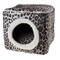 Pet Adobe Indoor Cat Pet Bed Cave with Removable Cushion Pad for Cats/Small Animals, Gray/Black Animal Print 857996PMM - alternate 7